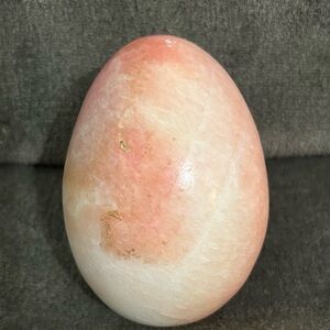 Pink and Cream Ornamental Stone Egg